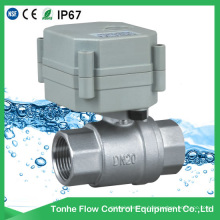 2 Way Dn20 Electric Motorized Motorised Stainless Steel Ball Shut off Valve